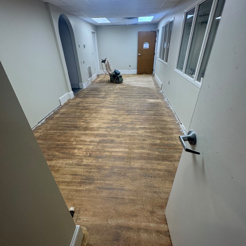 Sand and Refinishing process by Atlanta Flooring Solutions