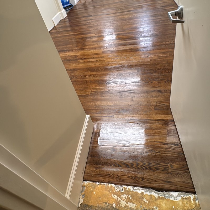 project example of hardwood refinish in Greater Atlanta area